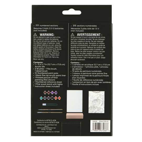Light Up Jack-o'-Lantern Paint-by-Number Acrylic Surface Kit by Artist's Loft®